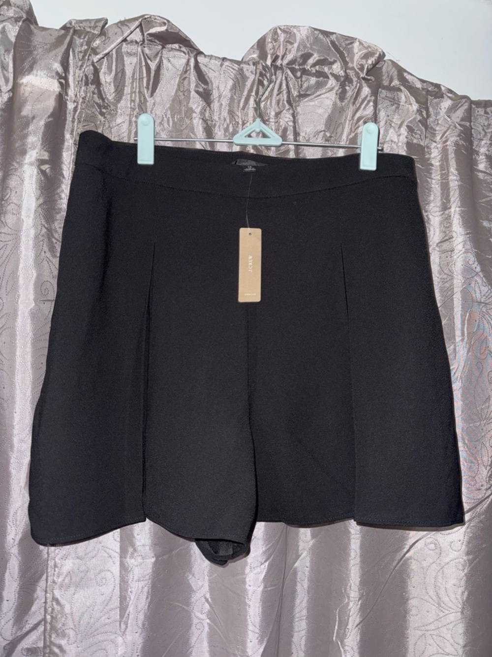 J. Crew Black Women's Skort with Front Pleats